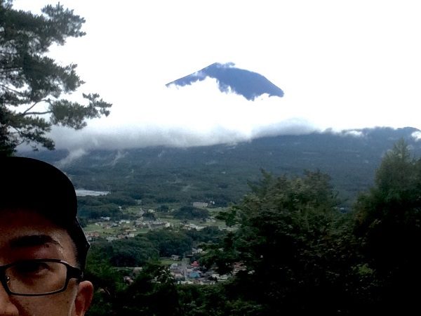 紅葉台付近からほんの一瞬だけ富士山が！このときは天気は回復に向かっているものだと･･･